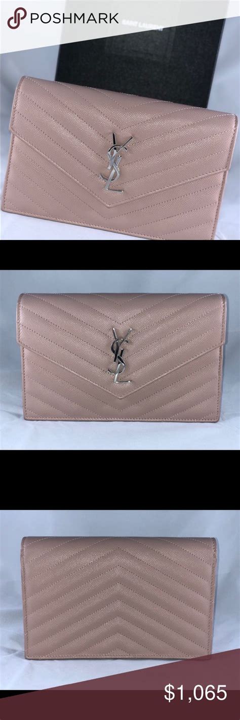 ysl chain wallet blush